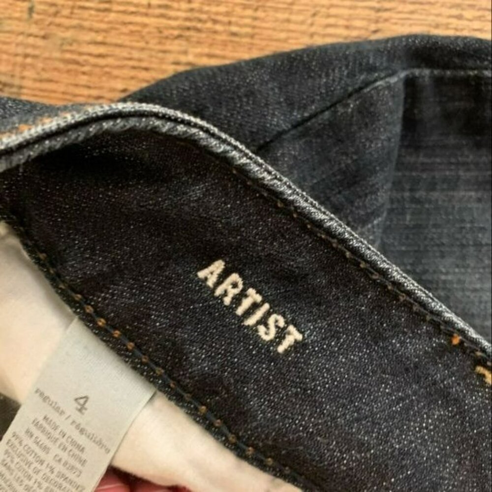 American eagle womens artist cropped straight leg denim jeans - 4 - Picture 6 of 13